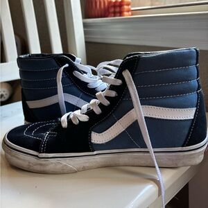 Vans SK8-Hi Shoes, Size Mens 7/Women’s 8.5, Blue & Navy, pre-owned